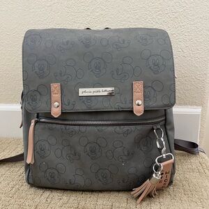 Petunia Pickle Bottom Charcoal Mickey Mouse Backpack
